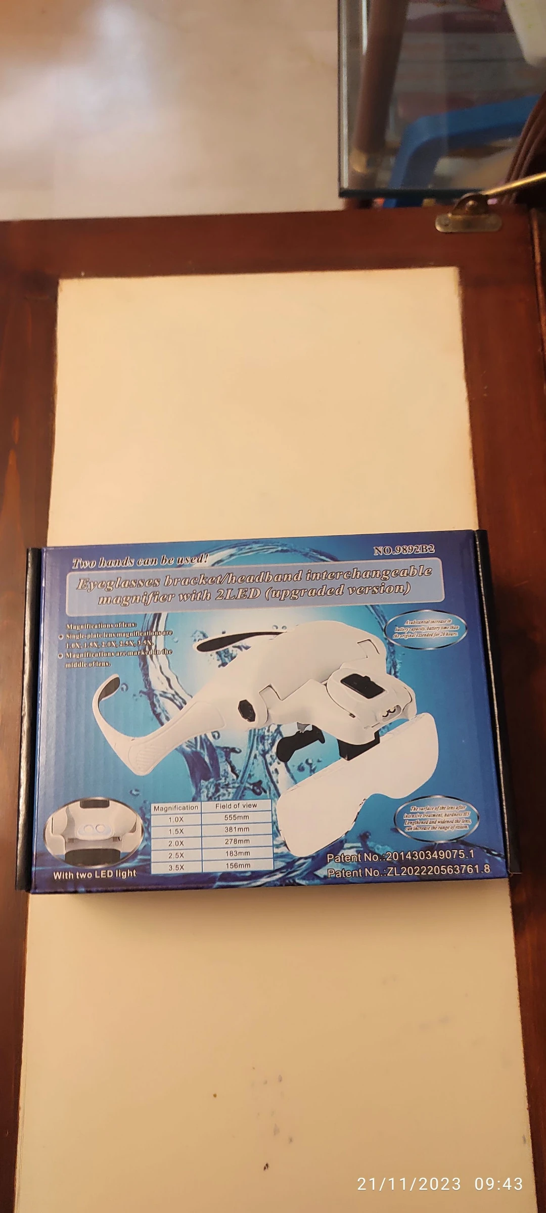 Óculos lupa com LEDs e 5 lentes intercambiáveis – photo 2